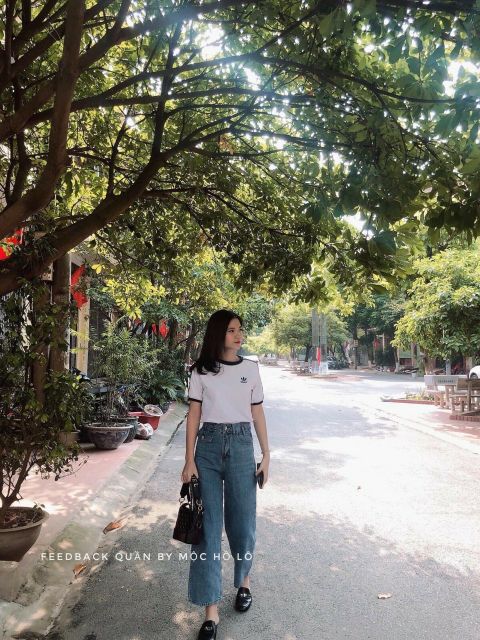 Quần bò ống rộng nắp túi Hàng đẹp | BigBuy360 - bigbuy360.vn