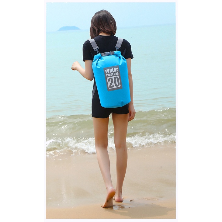 Túi du lịch chống thấm nước cao cấp 2L/5L/10L/20L/30L - 2 Dây đeo