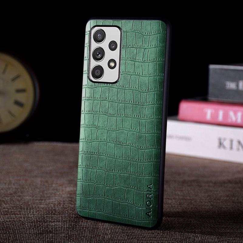 Ốp Bao Da Điện Thoại Họa Tiết Da Cá Sấu Cao Cấp Cho samsung galaxy a52 a72 a32 a12 a22s a52s 5g 4g galaxy a52 5g