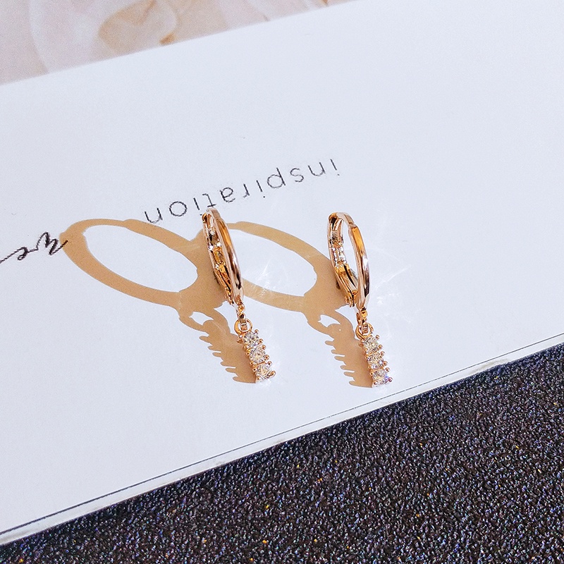 Khuyên Tai Dáng Dài Đính Đá Lấp Lánh Thời Trang Cho Nữ