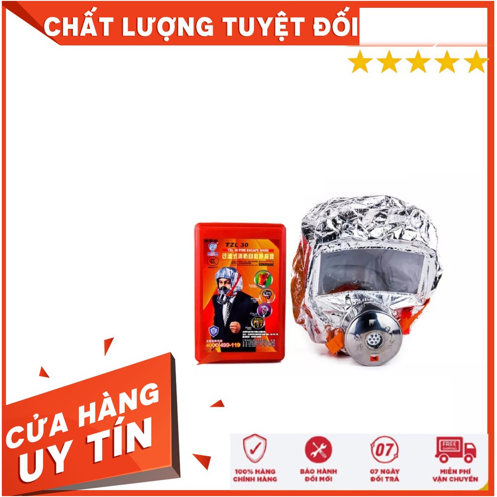 Mặt nạ phòng khói độc TZL30 kèm chăn chống cháy 1x1m