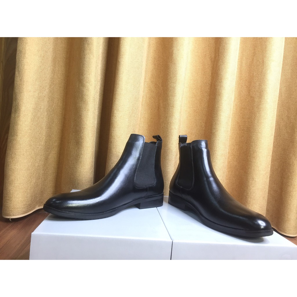 GIÀY CHELSEA BOOTS NAM DA BÒ