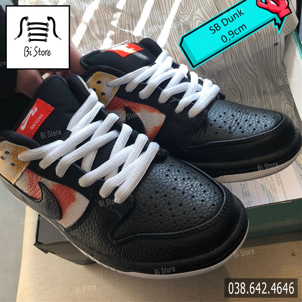 [𝗕𝗮́𝗻 𝘁𝗵𝗲𝗼 𝗰𝗮̣̆𝗽] Dây giày Nike SB Dunk, dây oval bản to 9mm - [𝗕𝗮̉𝗻𝗴 𝟯𝟯 𝗺𝗮̀𝘂] [𝟬𝟭 - 𝟭𝟲]