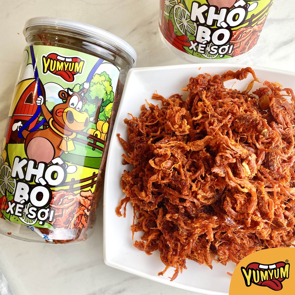 Khô bò sợi Yumyum 300gr cay thơm đậm vị