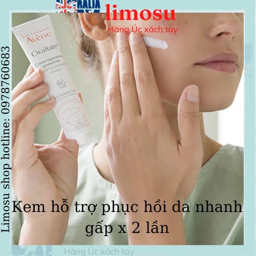 Kem dưỡng Avene Cicalfate repair cream phục hồi da dưỡng ẩm và giảm sẹo thâm 40ml - Limosu