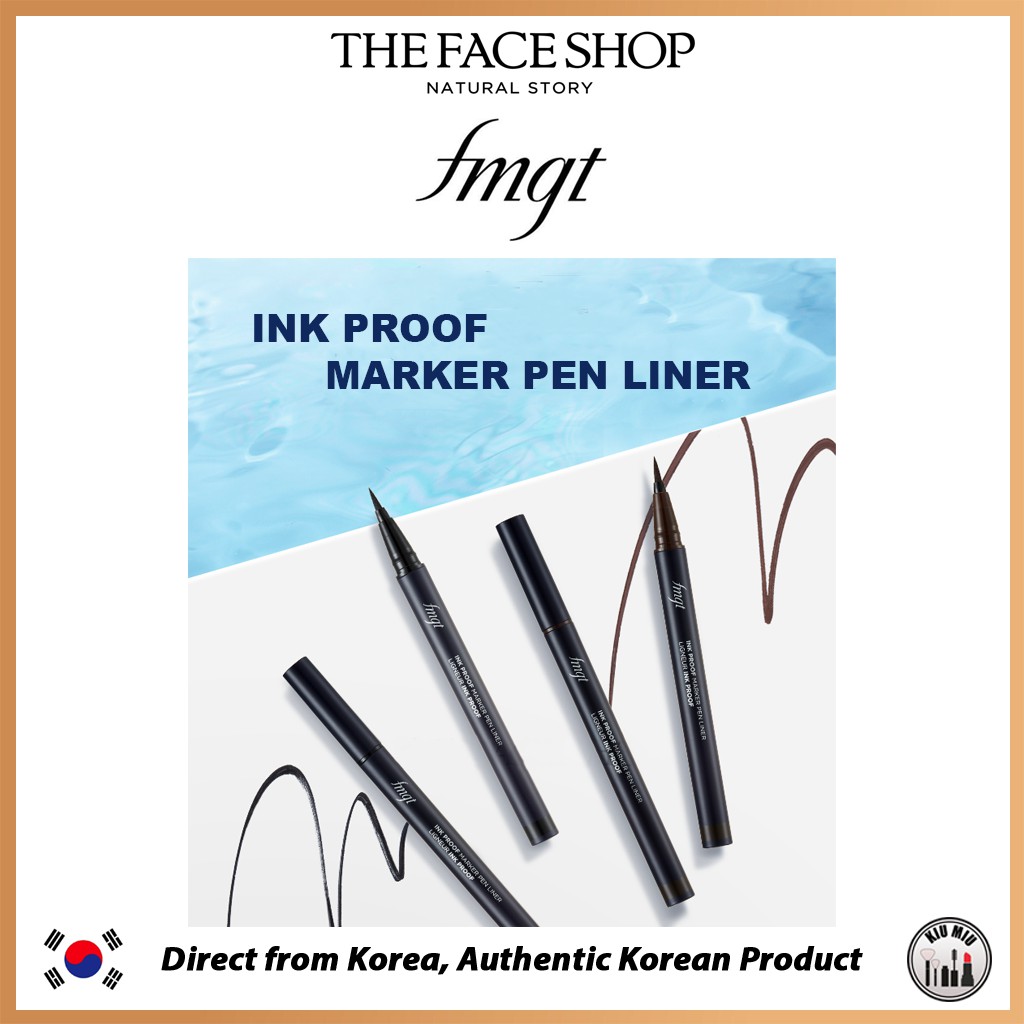 THE FACE SHOP fmgt Ink Proof Maker Pen Liner *ORIGINAL KOREA*