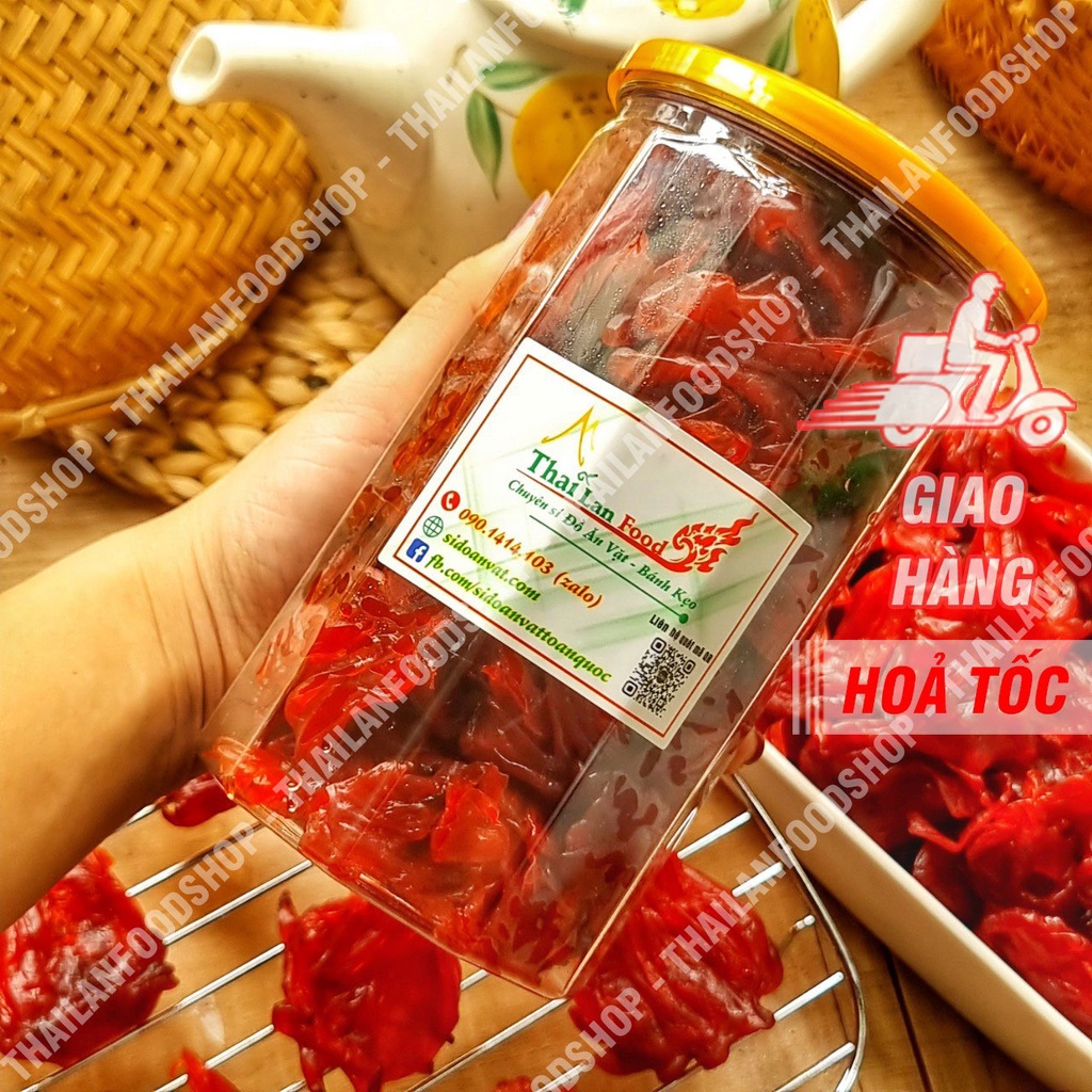 Mứt Hoa Hồng Đà Lạt (Mứt Hibiscus) Lon 300gr