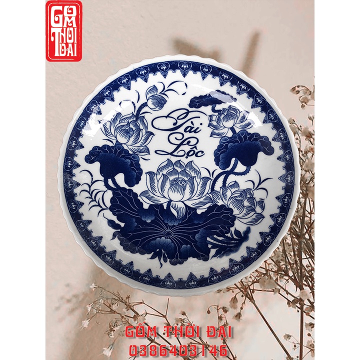 Mâm bồng sen Bát Tràng các cỡ