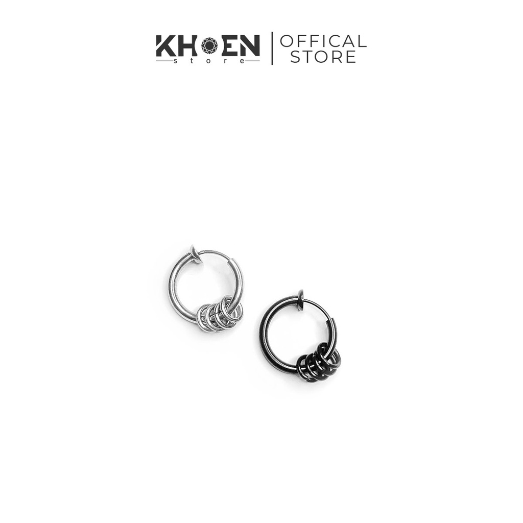 (1 Chiếc) Khuyên tai tròn nhiều vòng nhỏ dạng kẹp (Không xỏ) - Khoen Store