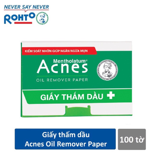 Giấy thấm dầu acnes 50 - 100 tờ hoặc Film thấm dầu 50 tờ | BigBuy360 - bigbuy360.vn