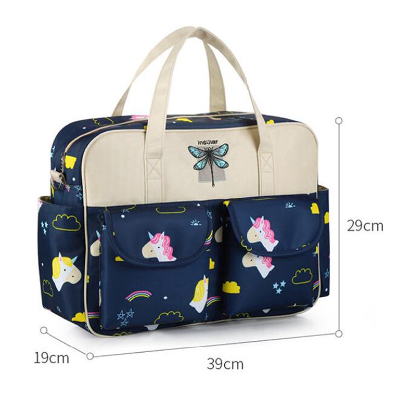 Ready Stock Mommy Bag Single-shoulder Nappy Diaper Bag Large Capacity Diaper Bag