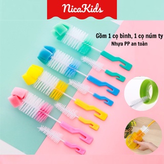 cây cọ rửa bình sữa và núm ti
