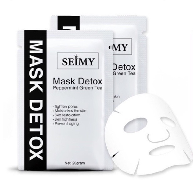 Mặt nạ dưỡng da Seimy - Mask Detox Peppermint Green Tea dùng cho mọi loại da 20g