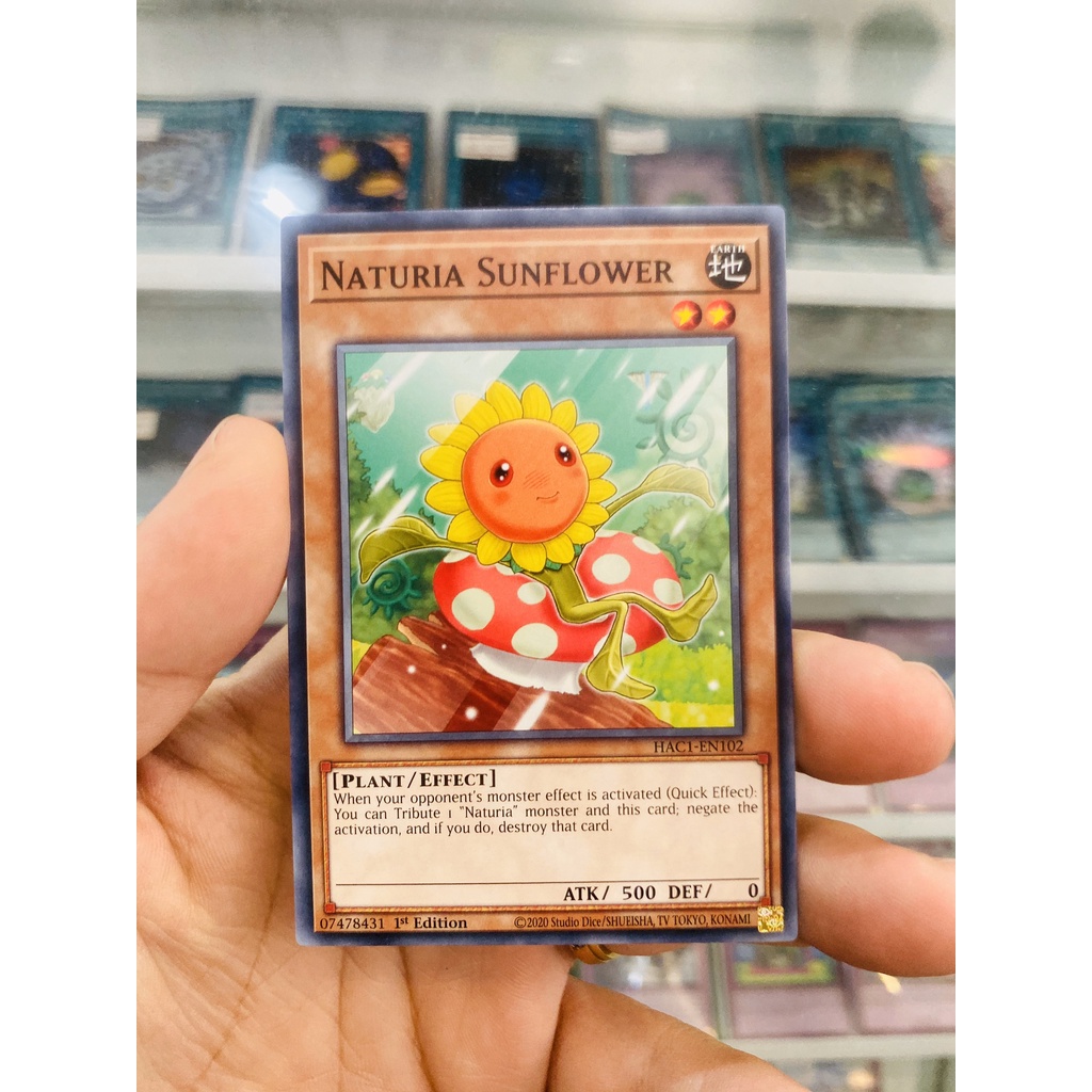 Thẻ Bài YugiOh! Mã HAC1-EN102 - Naturia Sunflower - Common - 1st Edition