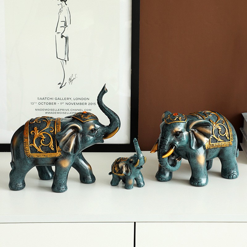 🐘Tượng Cặp Voi Decor 🐘 Đồ trang trí Nội Thất Phòng Khách, Phòng Ngủ Cao Cấp Đẹp Rẻ 💫 F20Beauty 💫 Phong cách hiện đại | BigBuy360 - bigbuy360.vn