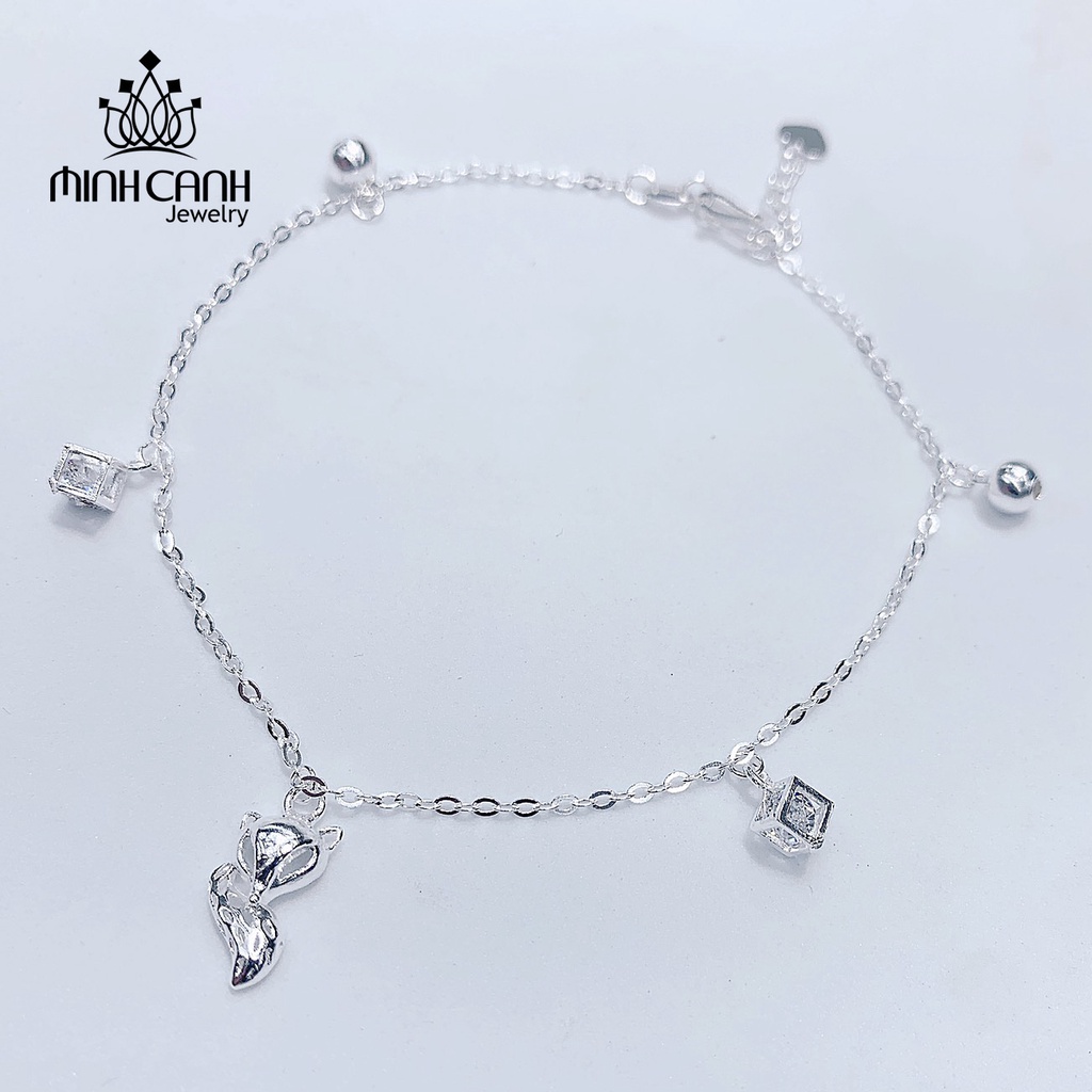 Lắc Chân Hồ Ly Mix Hộp Đá - Minh Canh Jewelry