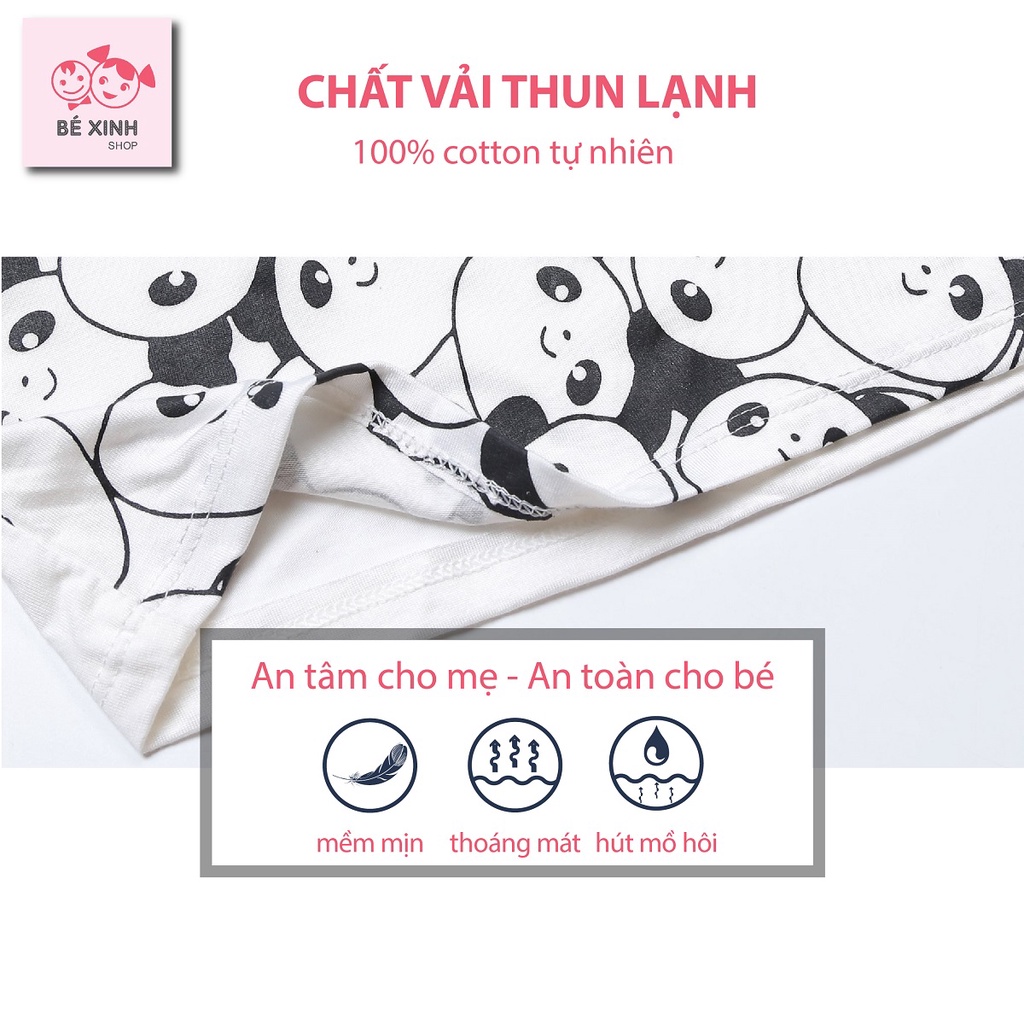 Bộ Cộc tay Thun Lạnh Cho Bé Trai Bé Gái Minky Mom [Rẻ vô đối] Quần áo cộc tay đồ bộ thun lạnh bé trai gái NHIỀU_THÚ