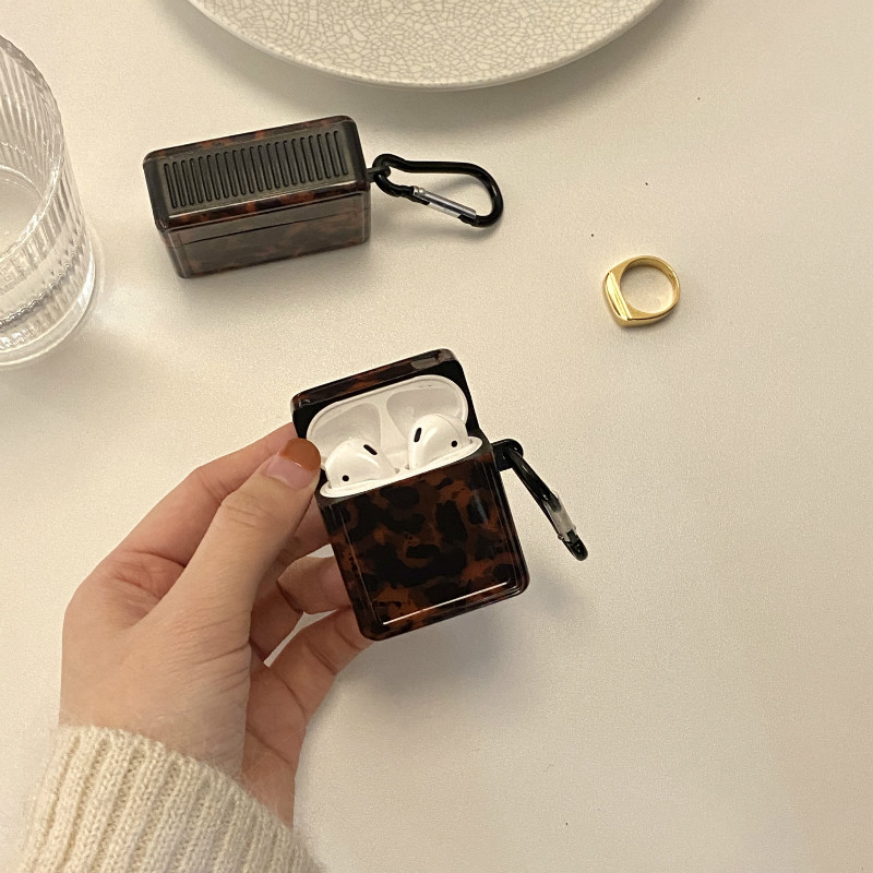 Ốp tai nghe Airpods Pro màu hổ phách, ốp lưng Airpods Pro dễ dàng mang theo, kiểu dáng mới cao cấp