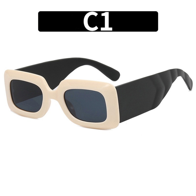 Kính Mát Gọng Vuông Cỡ Lớn Phong Cách Retro Thời Trang Cho Nam Nữ