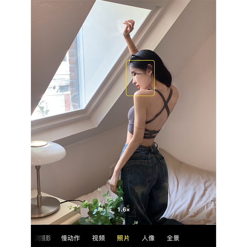 Áo Hai Dây Hở Lưng Có Đệm Ngực Thời Trang Hàn Quốc Quyến Rũ Cho Nữ