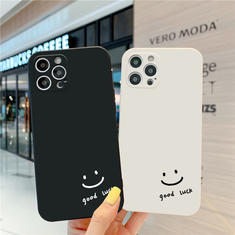 Ốp lưng IPhone Mặt cười Luck Cạnh vuông 6/6s/6Plus/6sPlus/7/8/7Plus/8Plus/x/xs/xr/xsmax/11/11pro/12/13/14Pro/Plus/ProMax