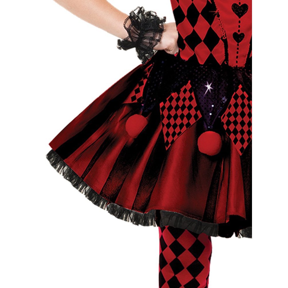 HM0661 - Đầm Hóa Trang Nhân Vật Bác Sĩ Harley Quinn Kèm Cài Tóc Cho Bé Gái