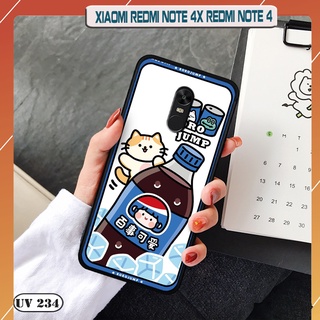 Ốp lưng nhám in hình 3d xiaomi redmi note 4x / note 4