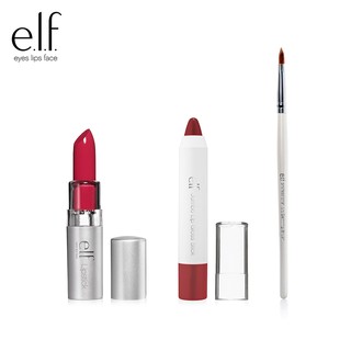 Combo Son Siêu Mềm Mượt, Son Dưỡng & Cọ Môi e.l.f.