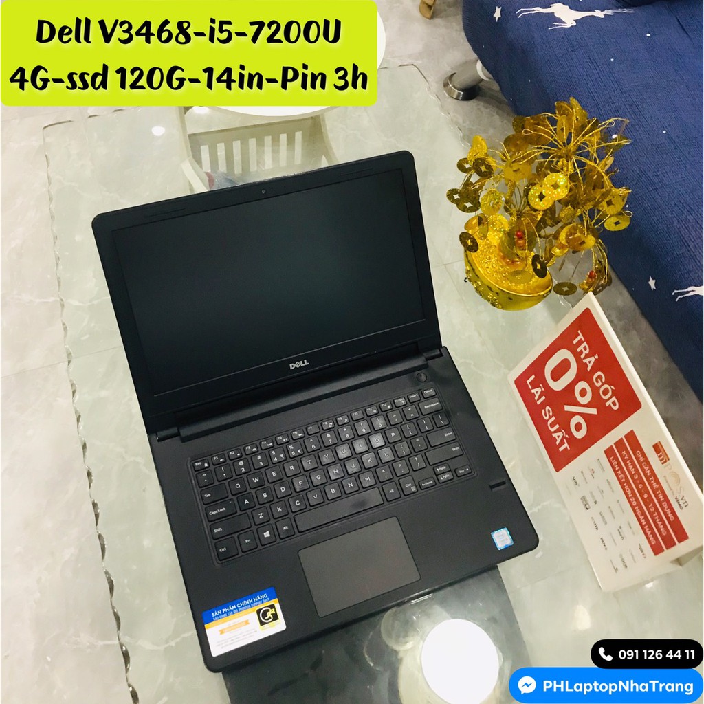 #Laptop #Dell Vostro 3468-I5-gen 7-4G-ssd 120G-Pin 3h