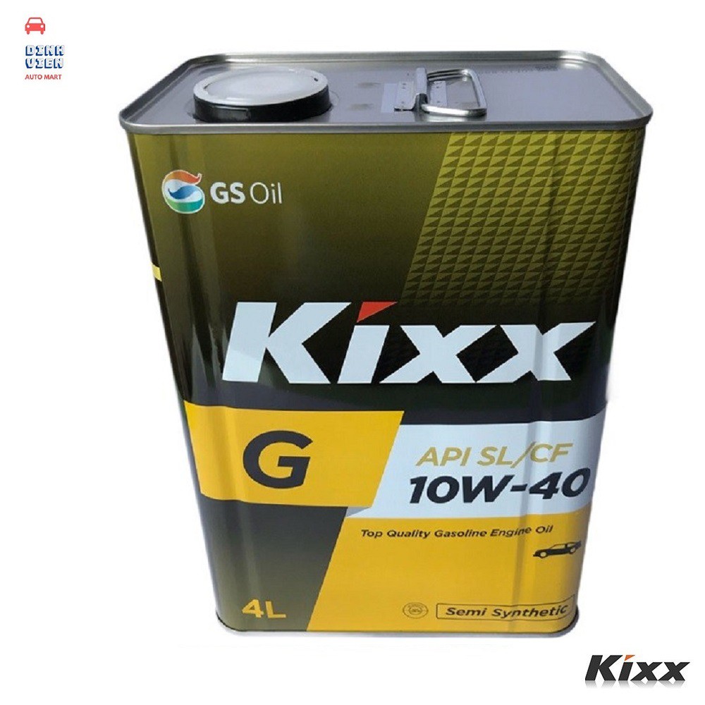 Dầu động cơ xăng Kixx G SL 10W40 4Lthùng thiếc Thích hợp cho động cơ xăng bốn thì giúp động cơ tăng tuổi thọ khi sử dụng