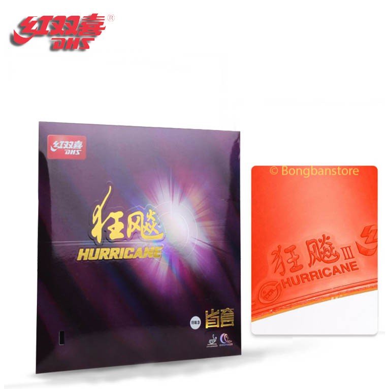 Mặt vợt bóng bàn (có độ dính, đánh bóng dị xoáy) DHS H3 tuyển tỉnh lót cam