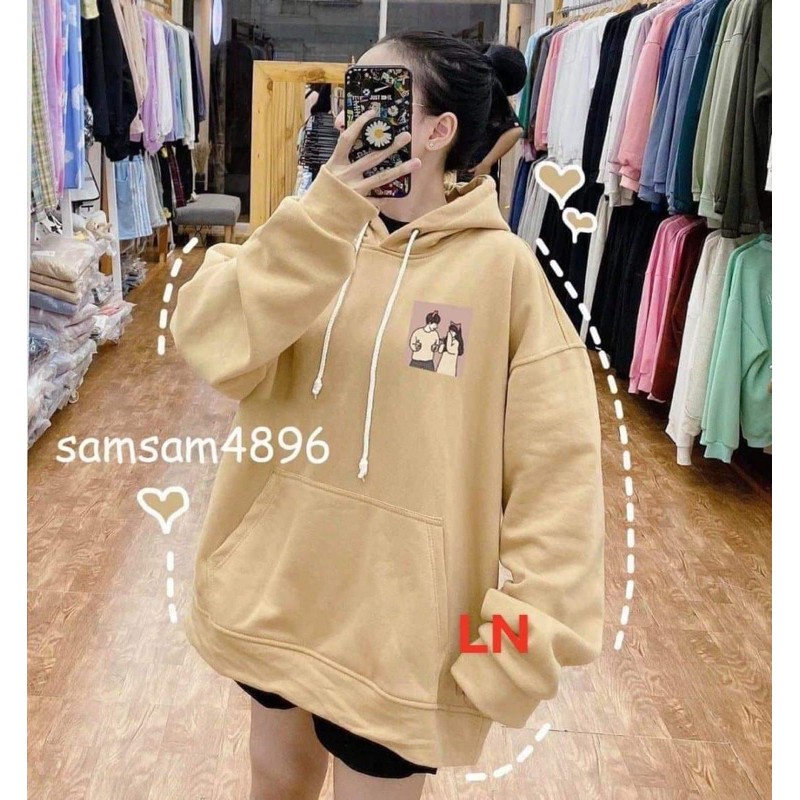 Áo hoodie hình người theo màu áo LN11