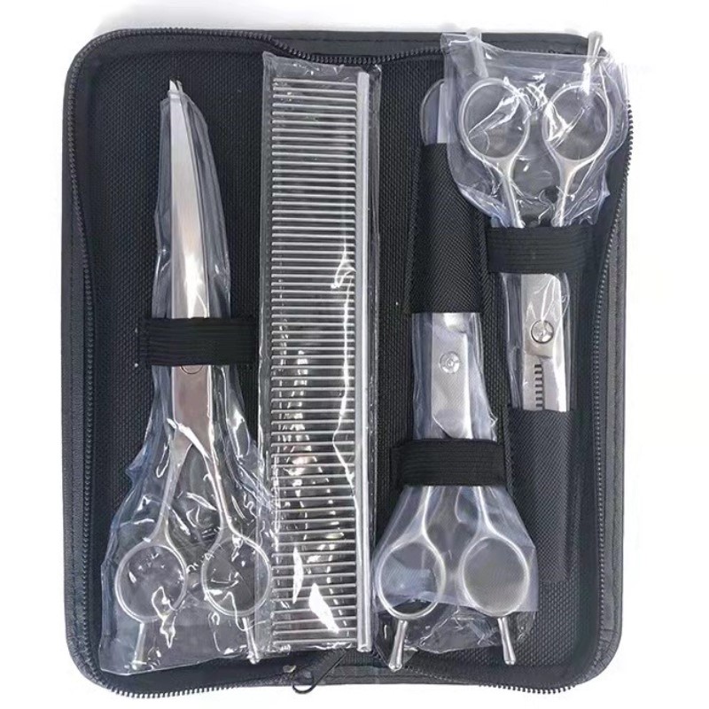 Kéo Cắt Tỉa Lông Thú Cưng Hai Đầu 7.5 Inch Bằng Thép Không Gỉ Phong Cách Nhật Bản