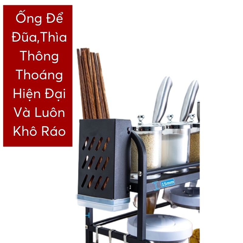 Kệ Gia Vị 2,3 Tầng Sơn Tĩnh Điện Đa Năng,Giá Đựng Chai Lọ,Thìa,Đũa,Vung Nồi,Thớt.Sắp Xếp Gọn Gàng Cho Căn Bếp