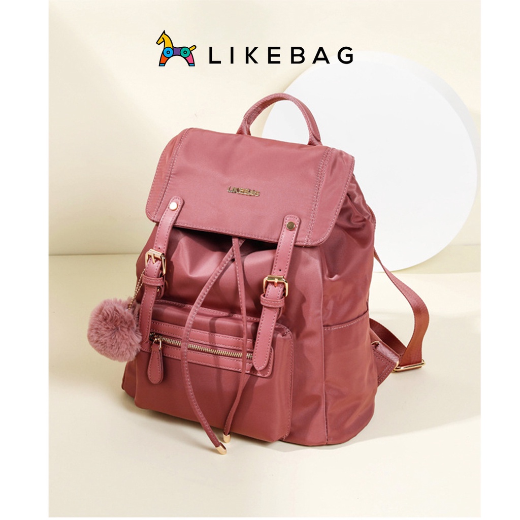 Balo nam nữ đi học LIKEBAG vải Oxford nhiều màu chính hãng 221SJB9005 - LIBAGI