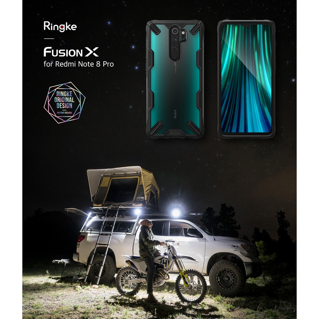 Ringke Fusion-X, Xiaomi Redmi Note 8 Note 8 Pro [Fusion-X] Ringke Vỏ chống sốc trong suốt