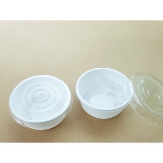 1000 cái chén chấm 5.6 x 2.5 x 4.3 cm hủ sốt nắp đậy trong suốt hộp đựng muối tiêu, tương  ớt đem đi HS55 - box GHTK