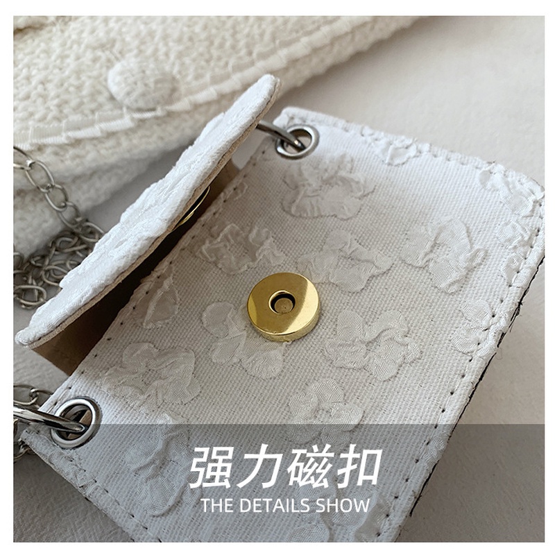 Túi Đeo Chéo Hình Vuông Nhỏ Phối Dây Xích Thời Trang Mùa Hè 2022 NB00043