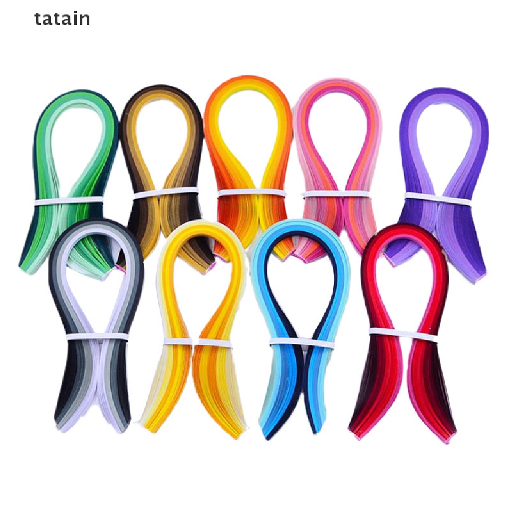 Set 100 dải giấy xoắn origami DIY làm tranh xoắn ngôi sao may mắn quà tặng thủ công CVX