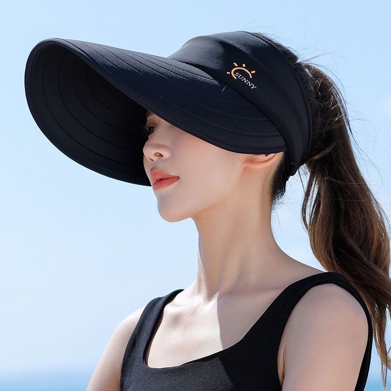 Nón Vành Rộng Nửa Đầu Che Nắng Chống Tia Cực Tím Thoáng Khí Cho Nữ