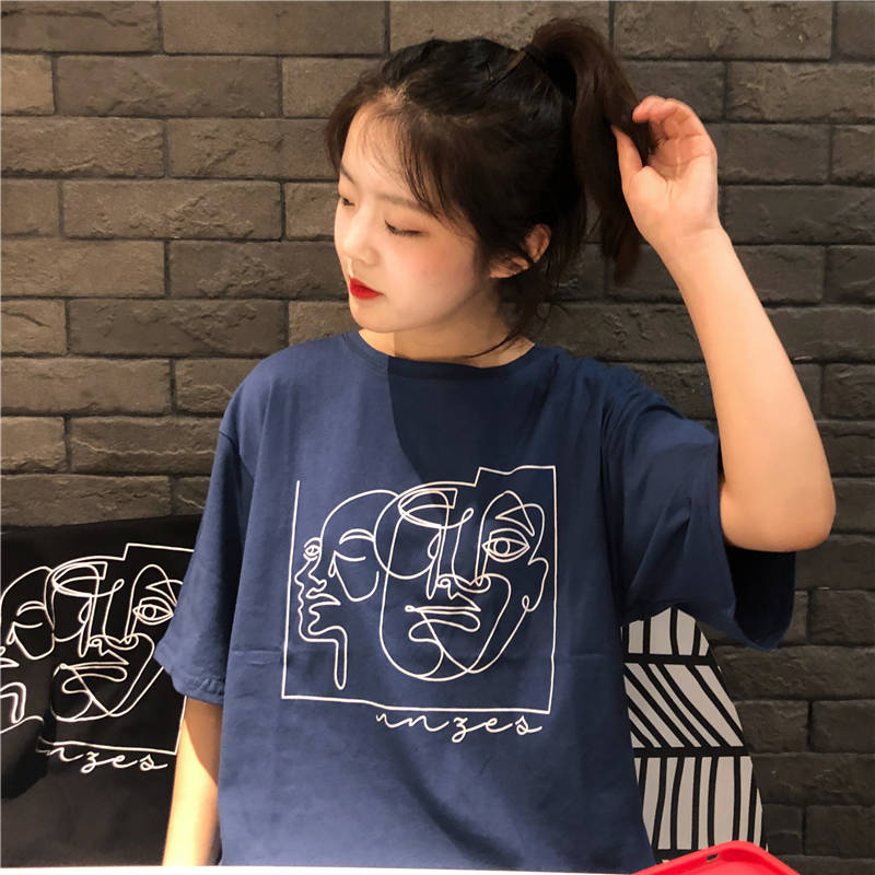 NRVP Áo thun nữ cổ tròn tay ngắn thời trang 2021