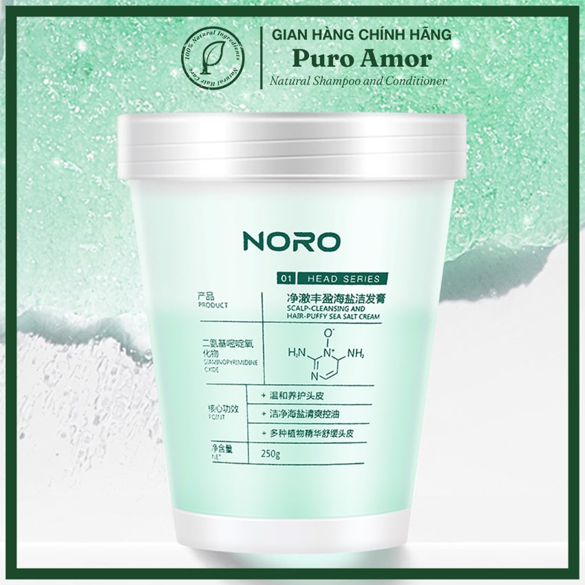 Tẩy tế bào chết da đầu giúp làm sạch da đầu muối tẩy da chết hạn chế gàu hiệu quả PURO AMOR