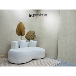 Free ship Sofa decor 1.6m vải lông cừu sang đẹp xịn