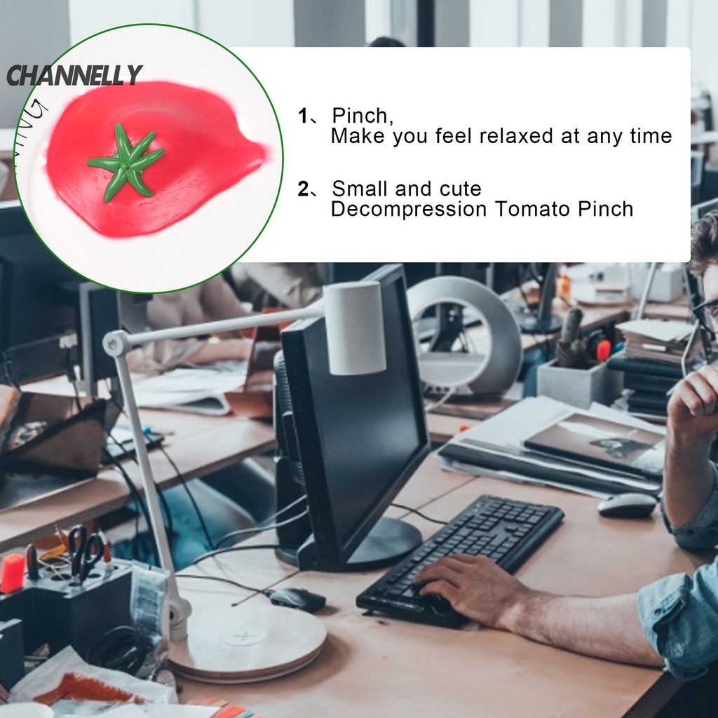 Đồ chơi bóp hình quả cà chua mềm mại dễ thương giảm stress hiệu quả