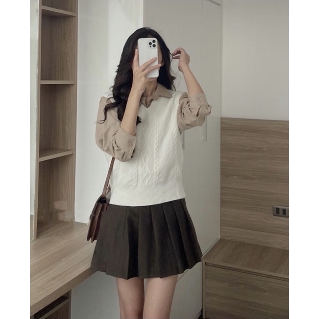 Chân váy tennis chất dạ [FREE SHIP] hàng Quảng Châu Cao Cấp (ẢNH THẬT) | BigBuy360 - bigbuy360.vn