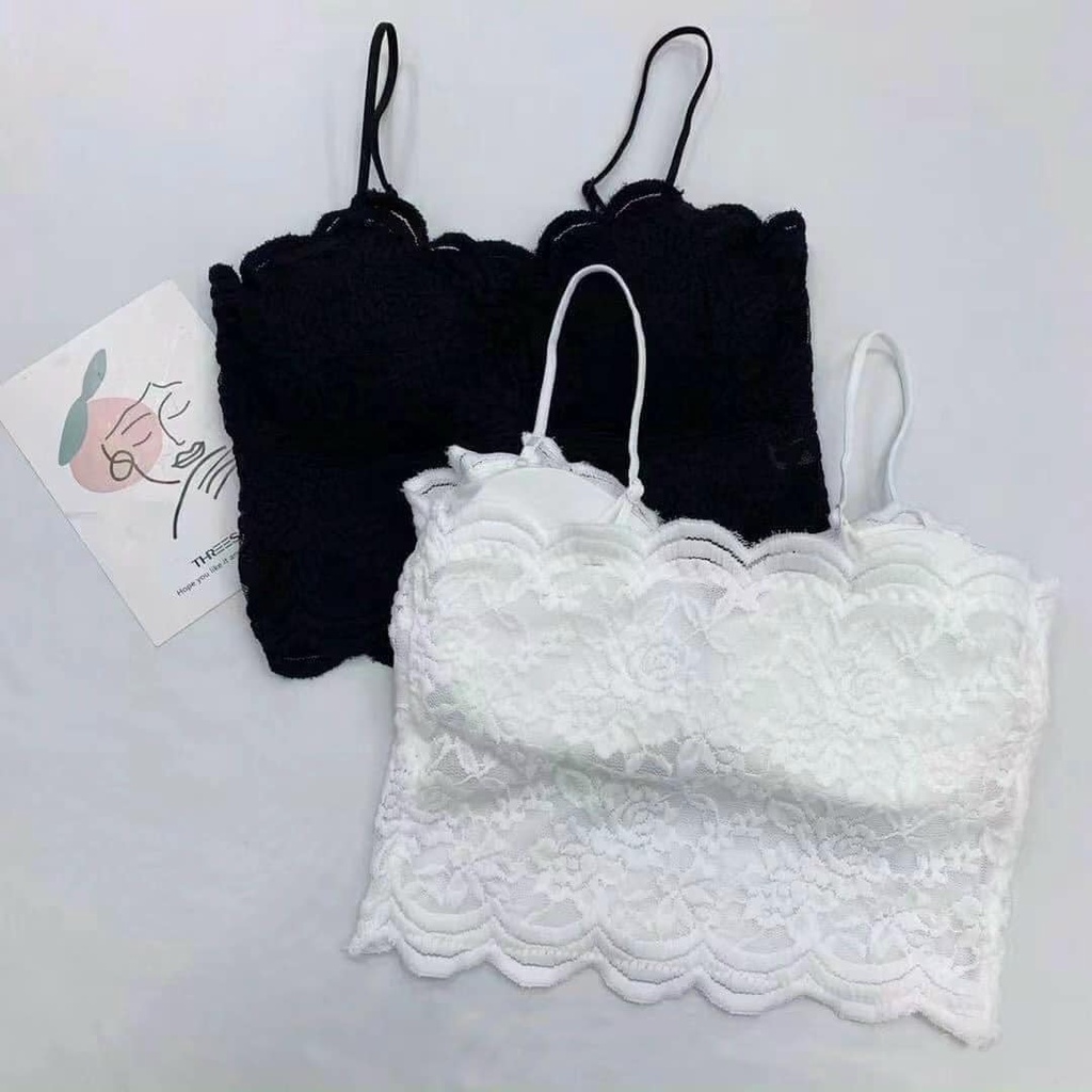 Áo bra ren 2 dây kèm mút đệm phong cách hàn quốc  siêu đẹp 1818