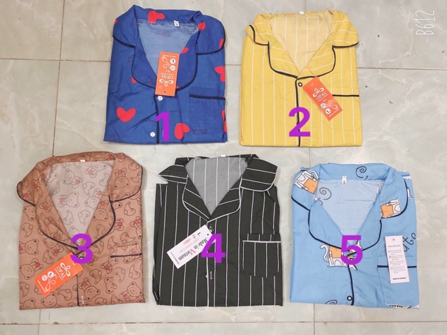 Bộ Pijama Tay Cộc Quần Đùi - Chất Kate Đẹp | BigBuy360 - bigbuy360.vn