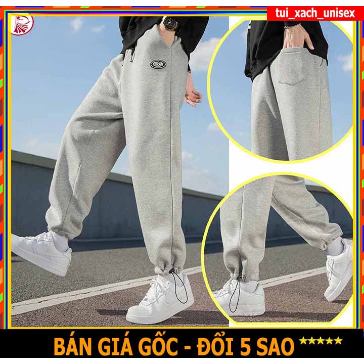 ❤️ GIÁ SỈ ❤️ Quần Jogger Nỉ NAM NỮ unisex ống bo có dây rút from thụng ỐNG rộng đến 80kg IN DREAM