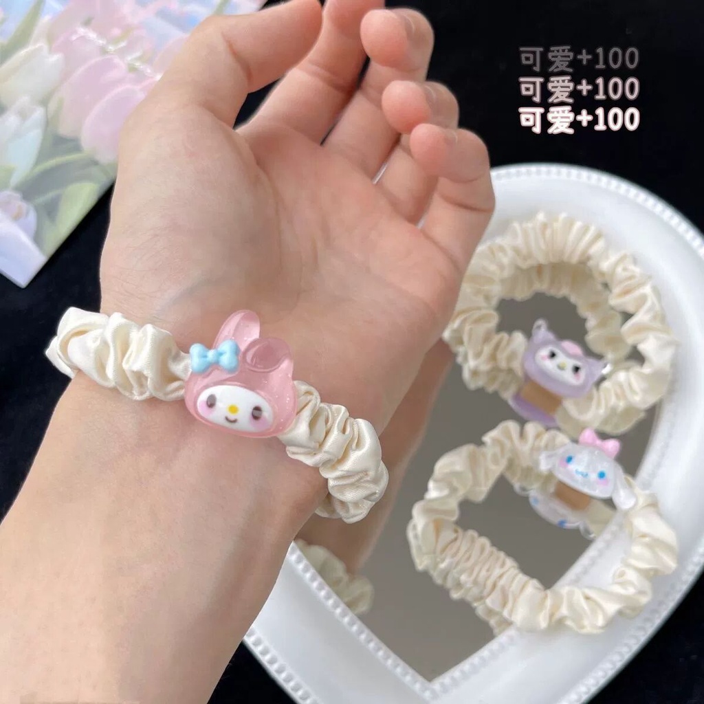 Dây Cột Tóc Cao Su In Hoạt Hình Phong Cách Hàn Quốc Đơn Giản Ngọt Ngào Cho Học Sinh Ula777