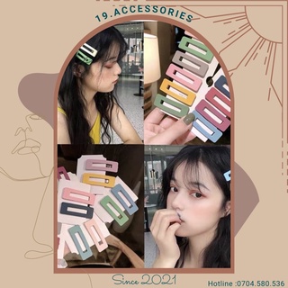 Set 2 cái kẹp tóc đơn giản xinh xắn